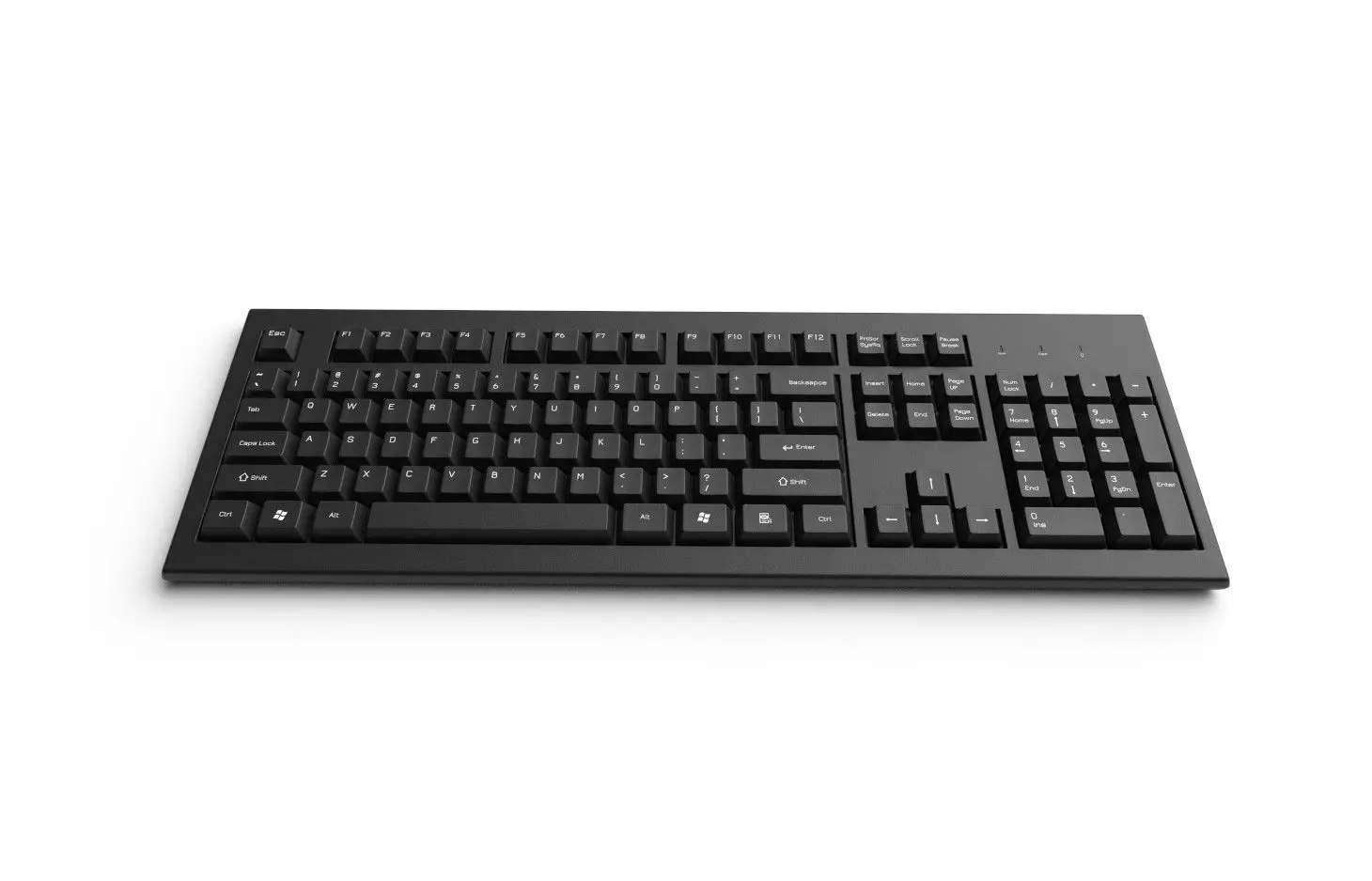 Pc Keyboard M01 Low-poly 3D model_0