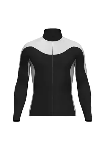 Man Full Sleeve Cycling Jersey 3d Model