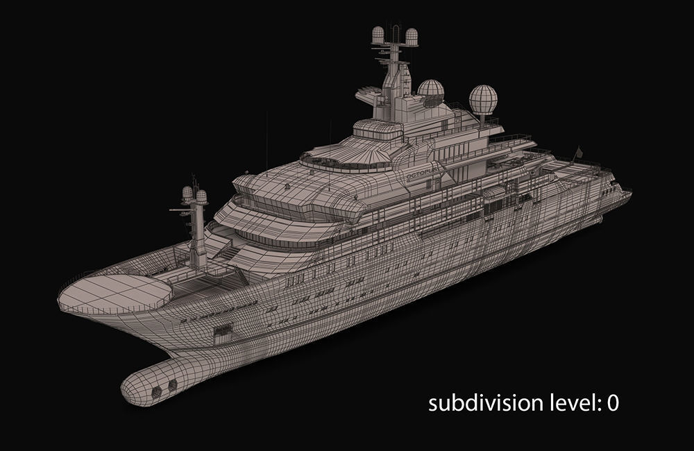 Octopus Yacht Low-poly 3D model_49