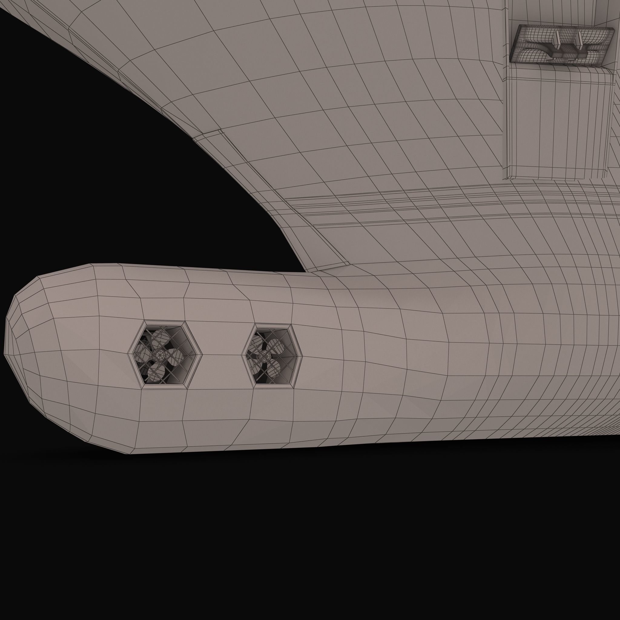 Octopus Yacht Low-poly 3D model_61