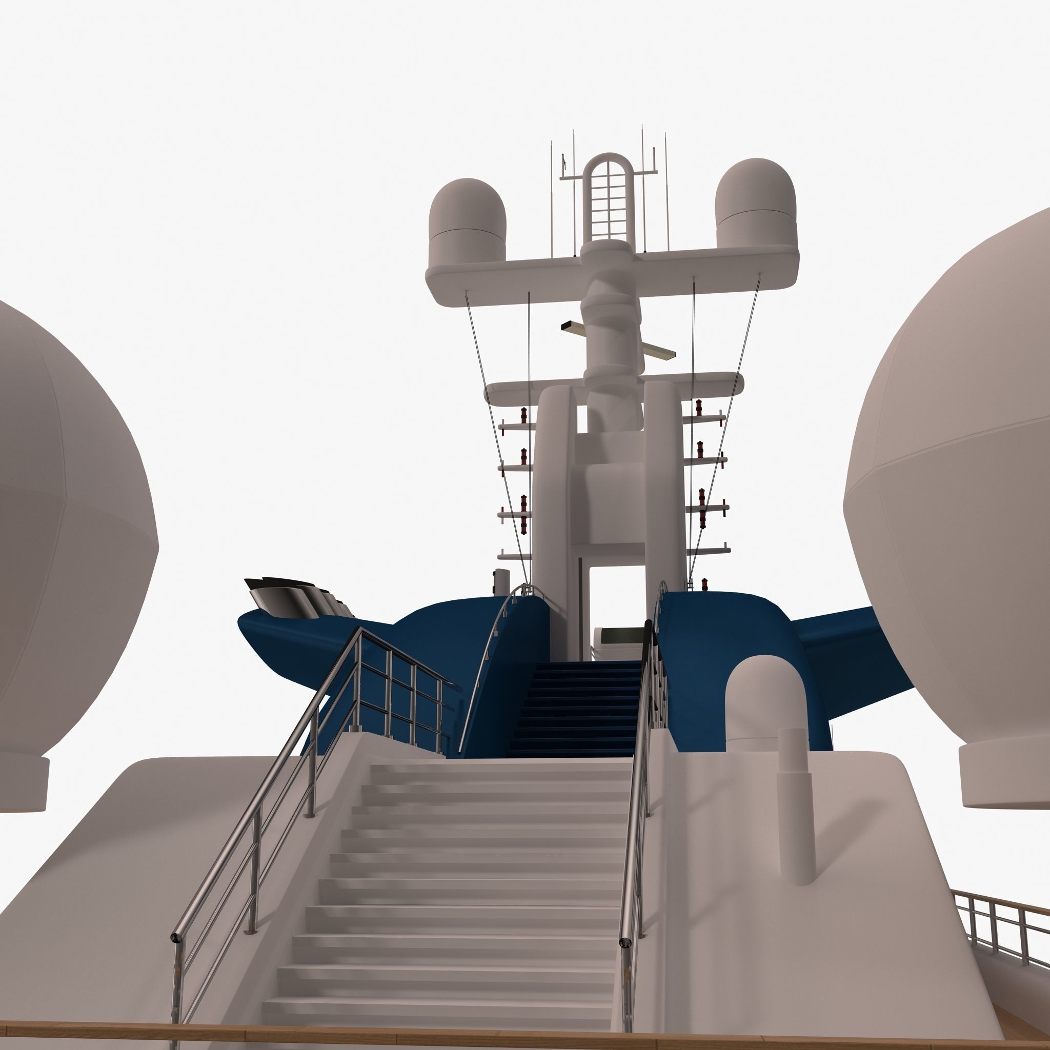 Octopus Yacht Low-poly 3D model_34
