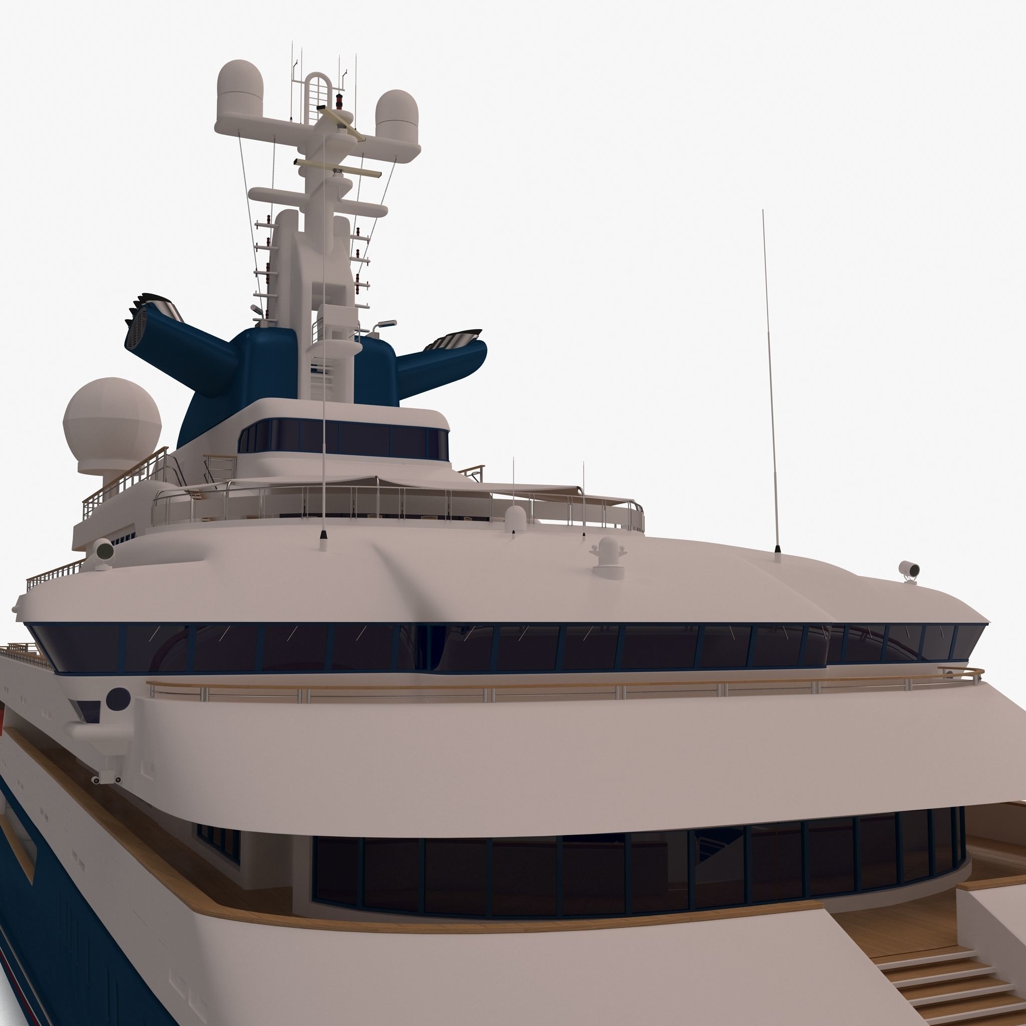 Octopus Yacht Low-poly 3D model_26