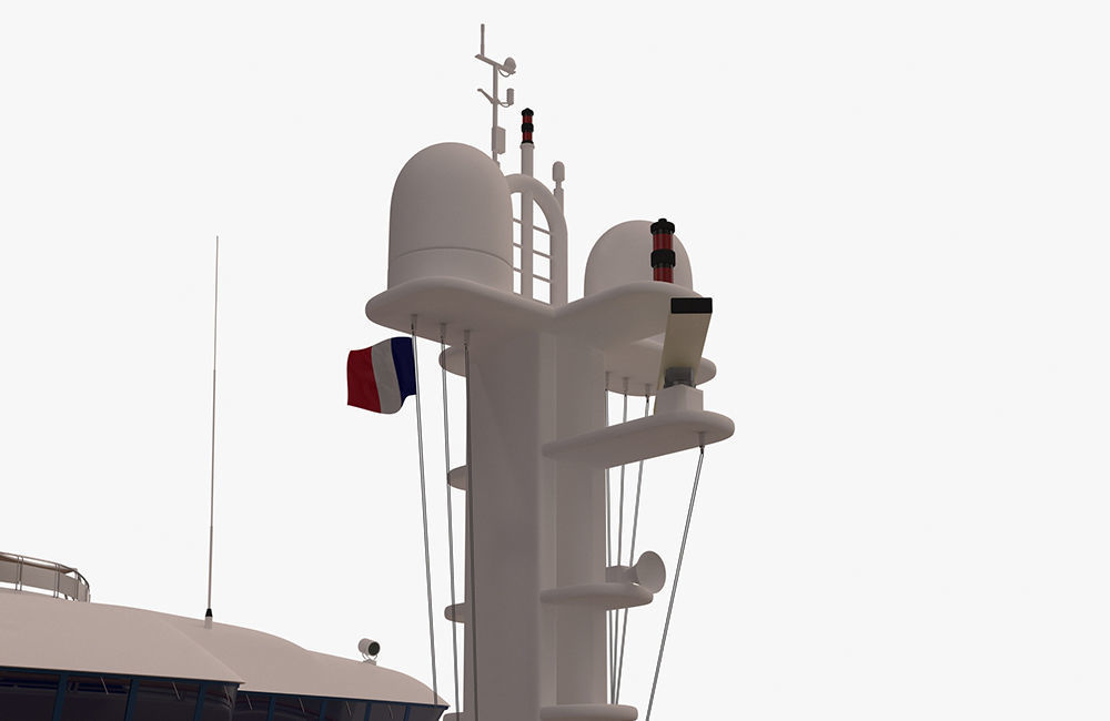 Octopus Yacht Low-poly 3D model_25