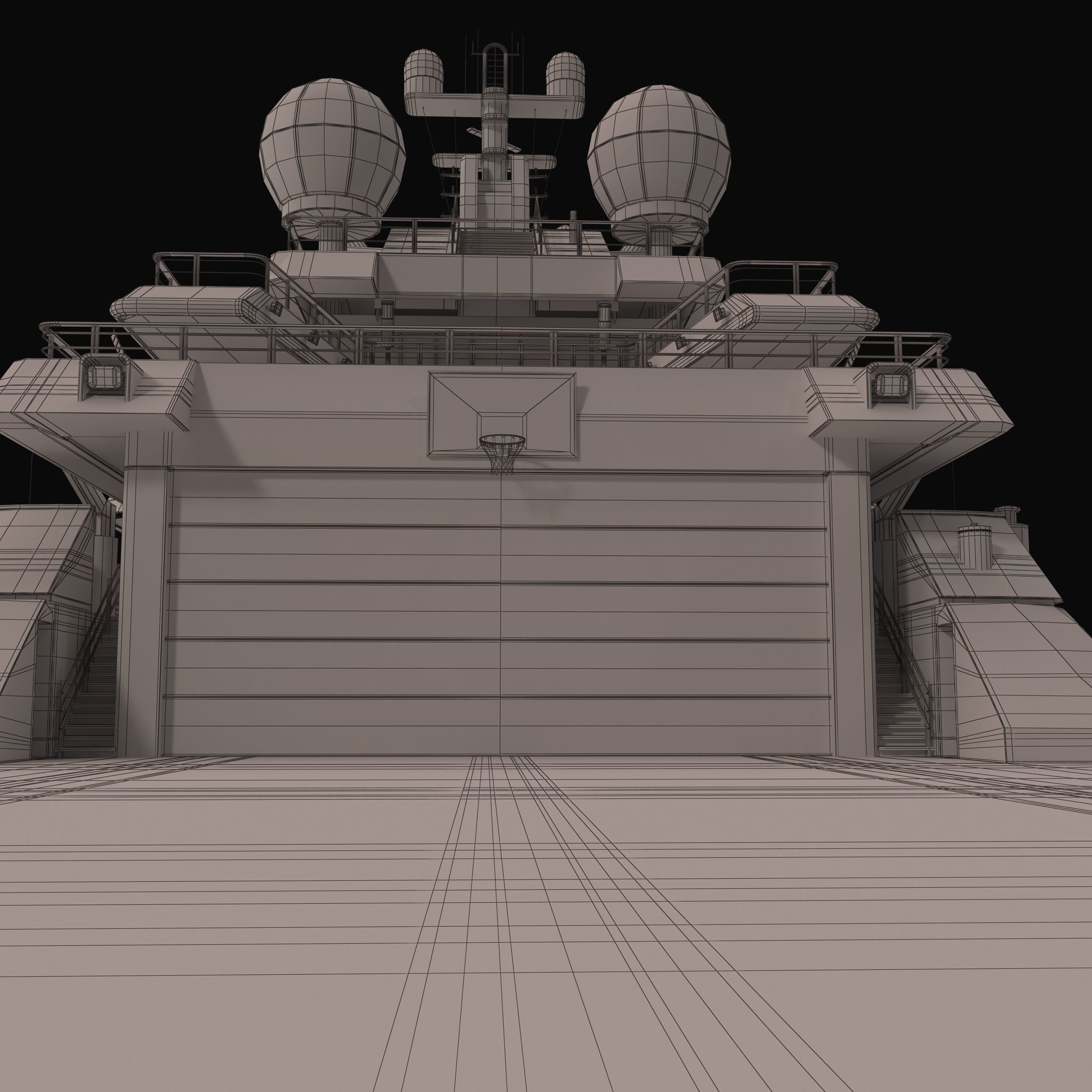 Octopus Yacht Low-poly 3D model_66