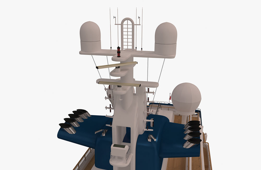 Octopus Yacht Low-poly 3D model_33