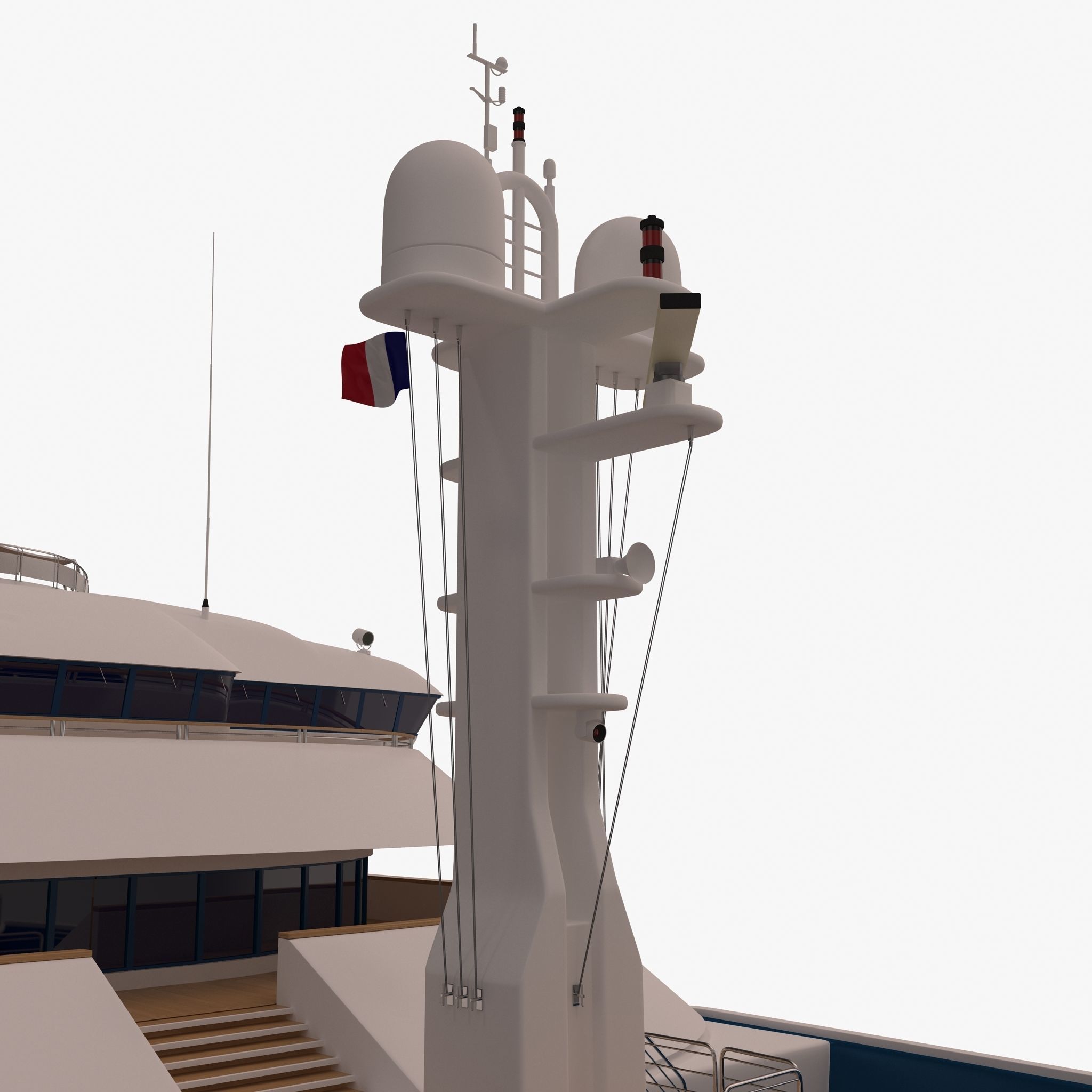 Octopus Yacht Low-poly 3D model_24