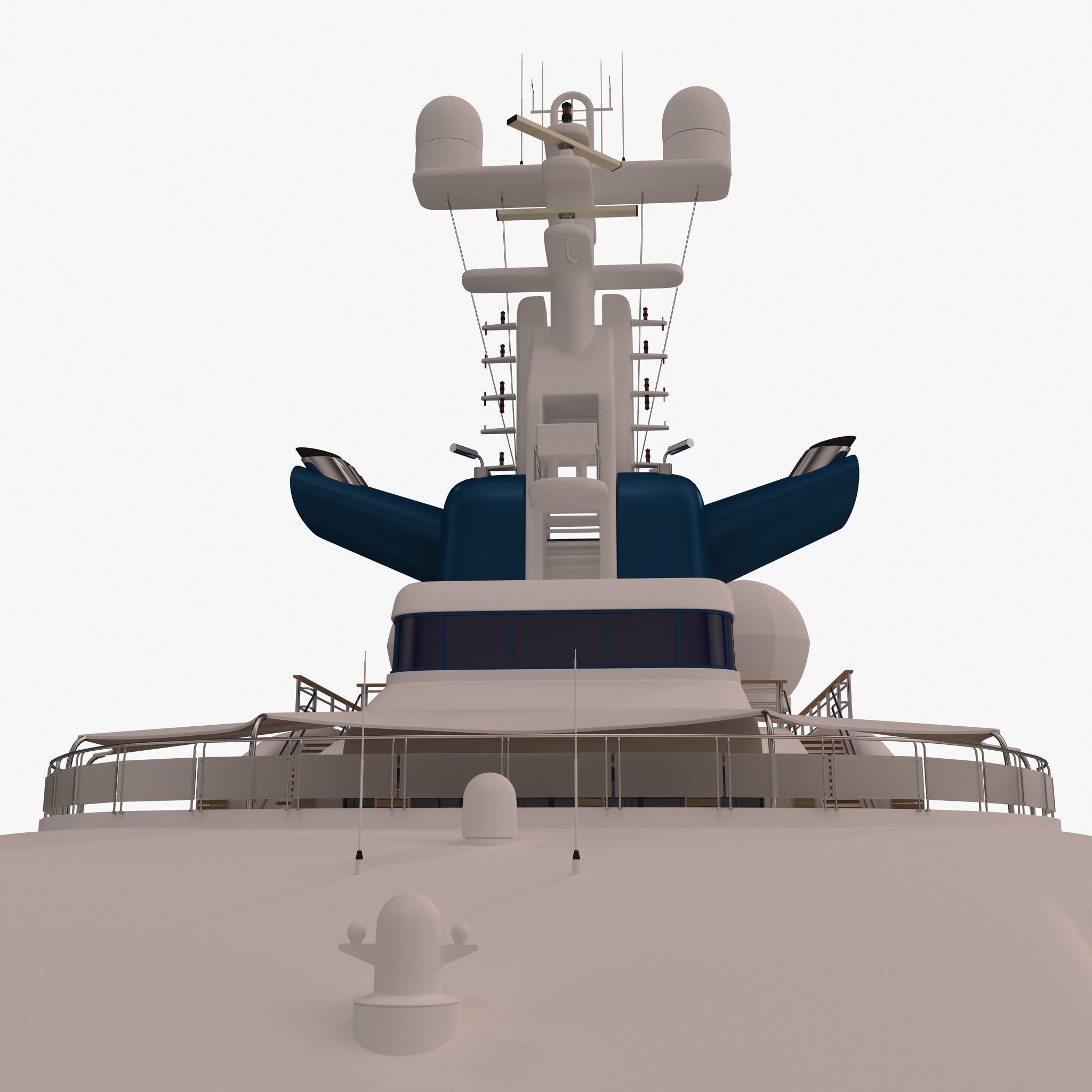 Octopus Yacht Low-poly 3D model_27