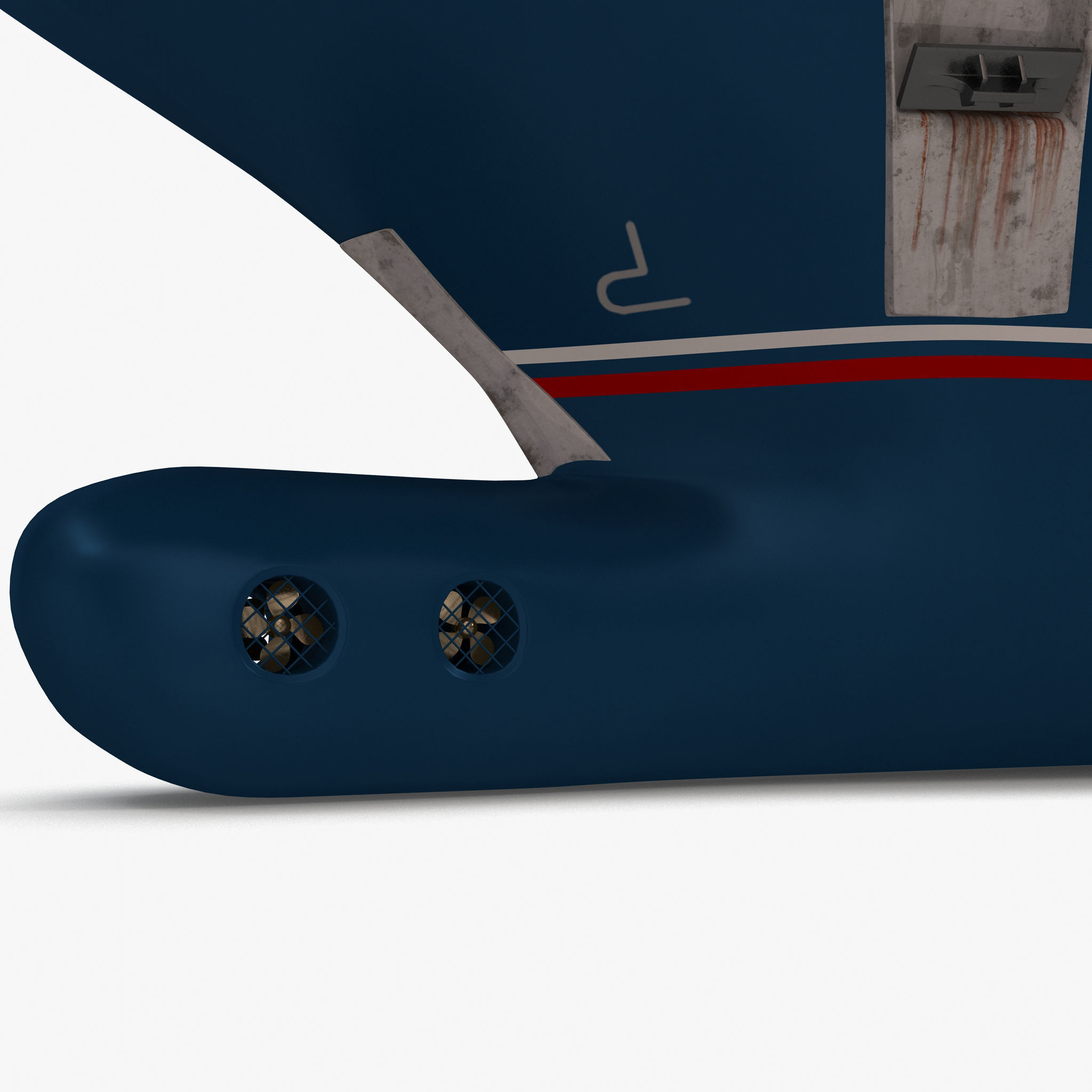 Octopus Yacht Low-poly 3D model_47