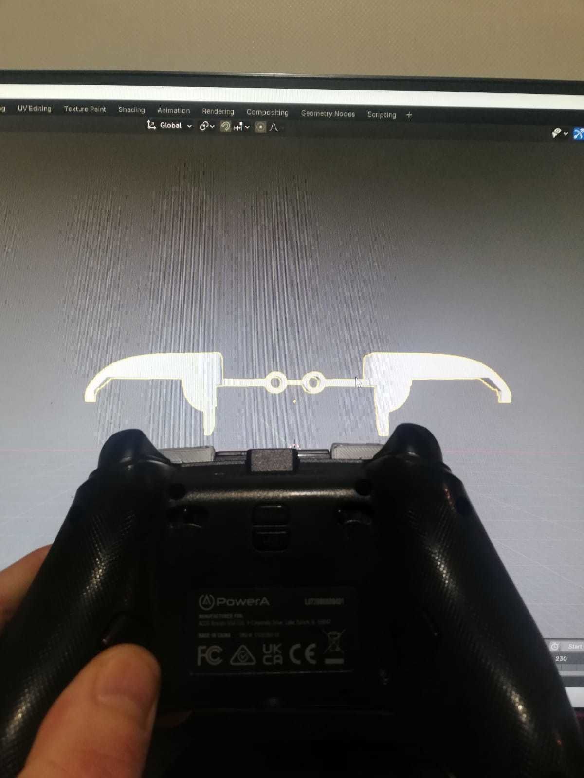 Xbox Controller Bumper 3D print model_1