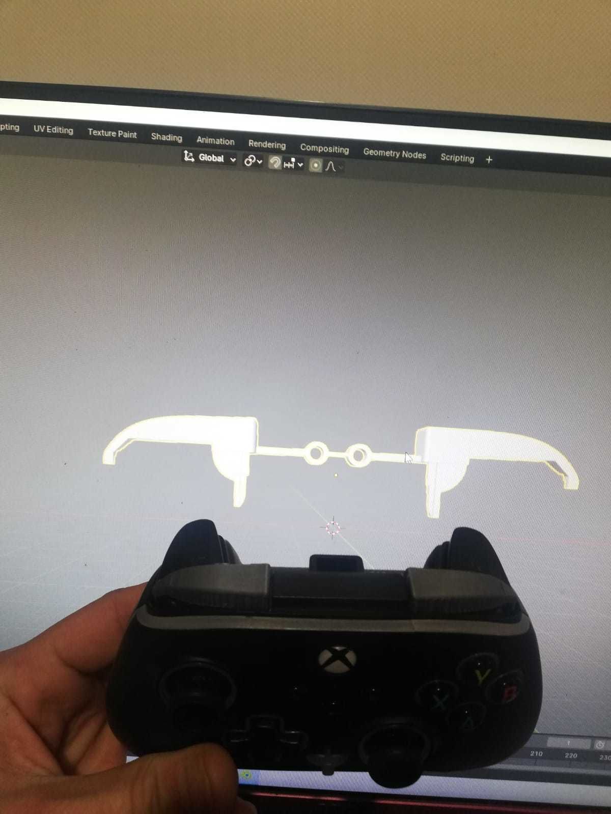 Xbox Controller Bumper 3D print model_3