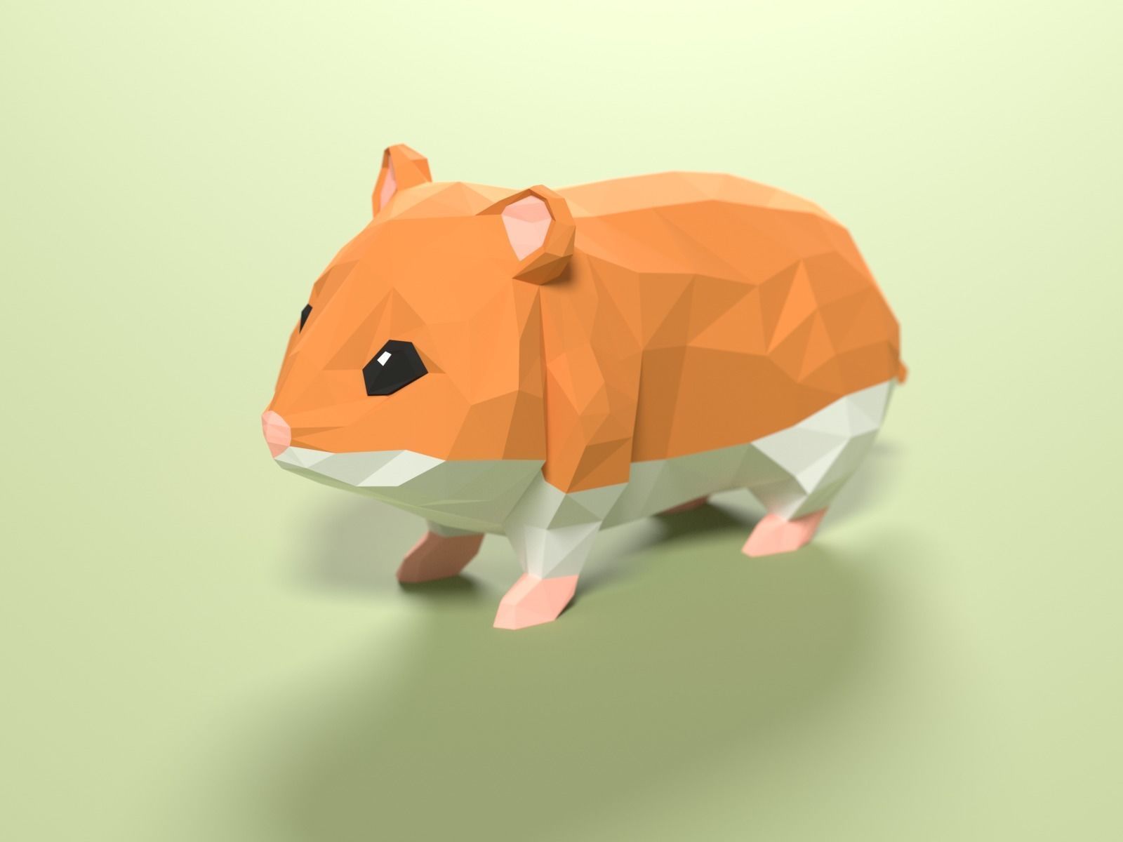 Stylized Pet animals pack Low-poly 3D model_9