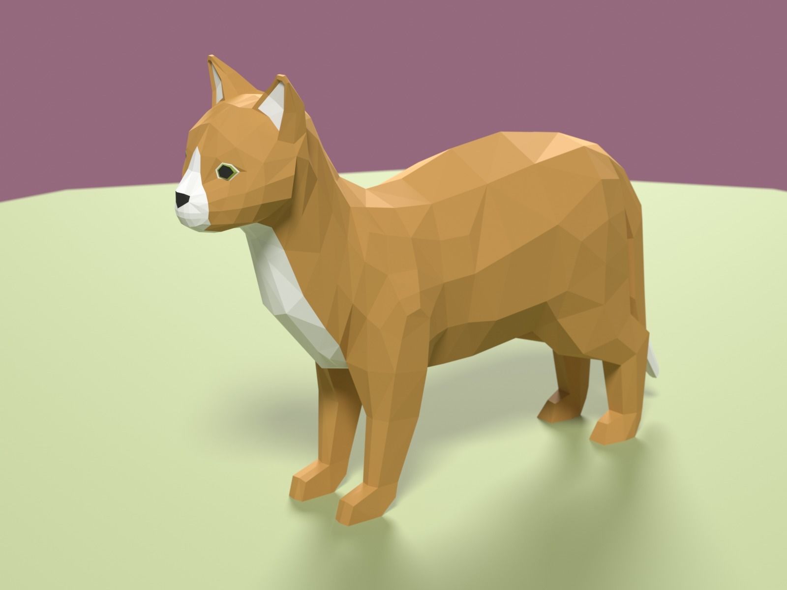Stylized Pet animals pack Low-poly 3D model_6
