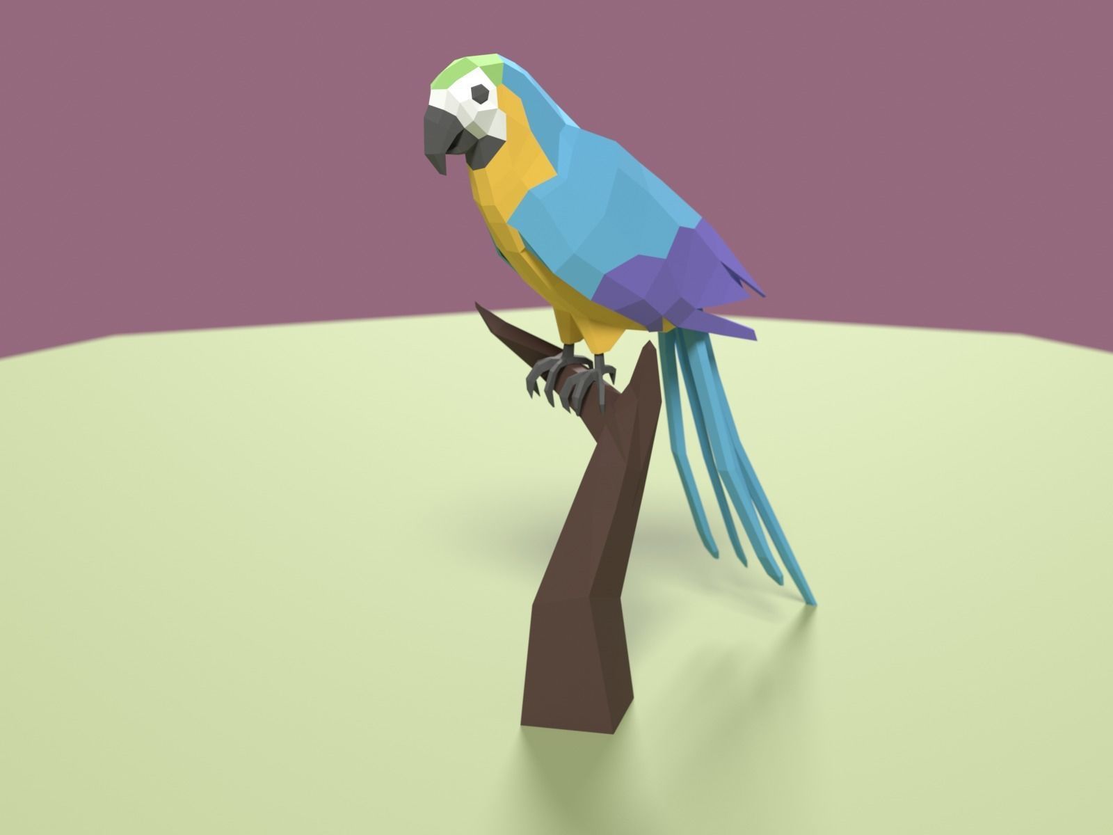 Stylized Pet animals pack Low-poly 3D model_10