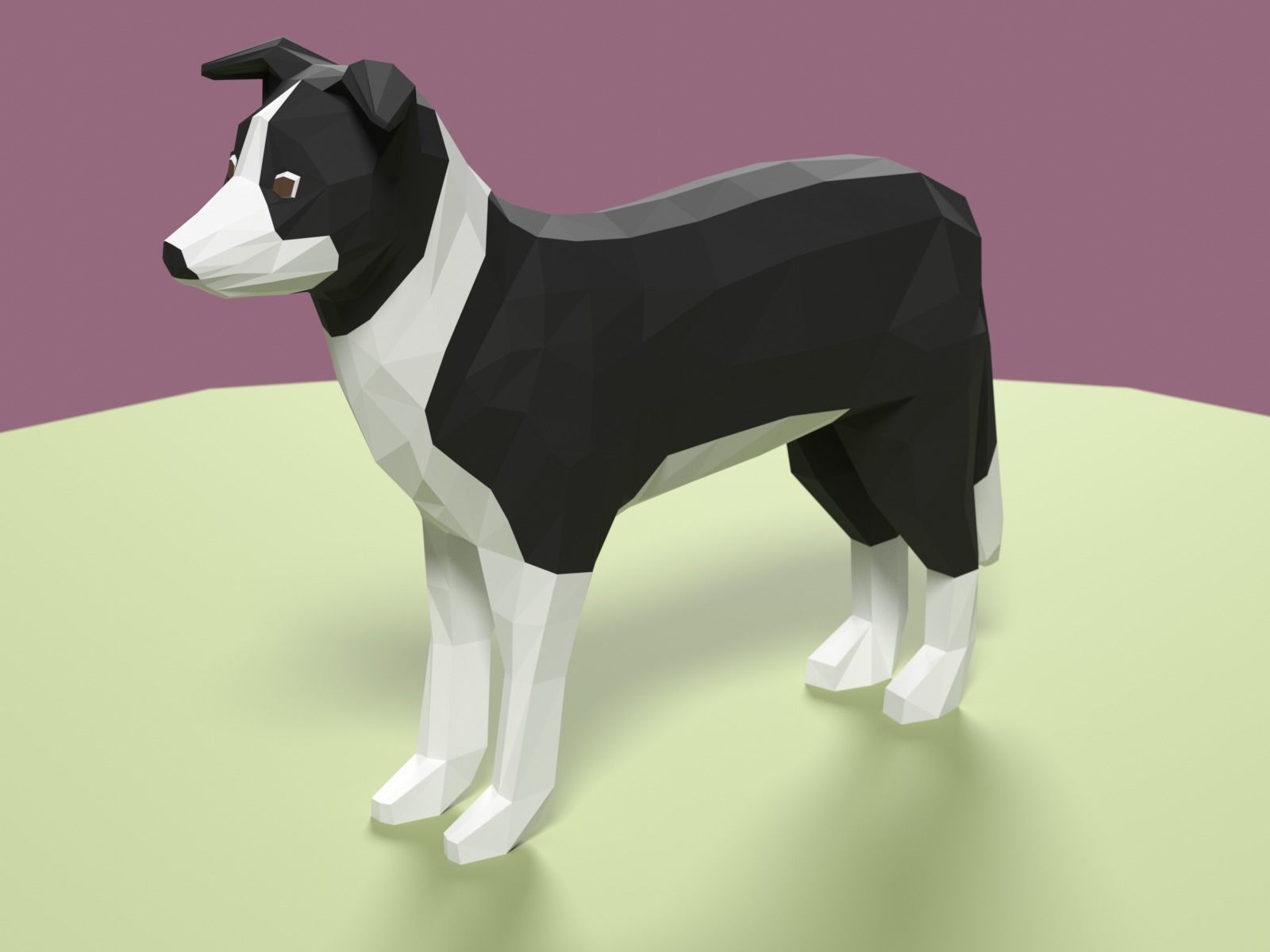 Stylized Pet animals pack Low-poly 3D model_8