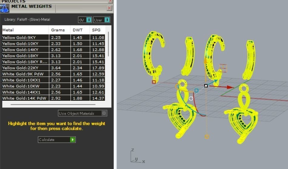 Heart Earring 3D print model_5