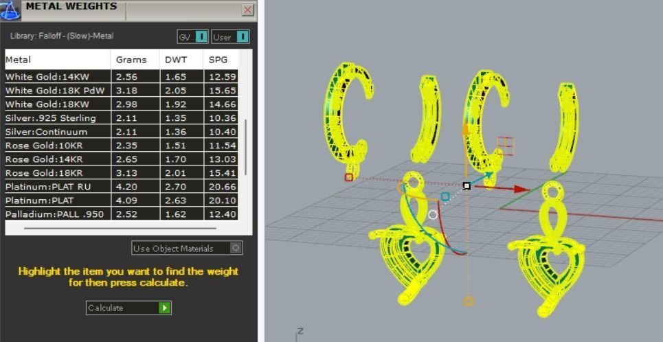Heart Earring 3D print model_6