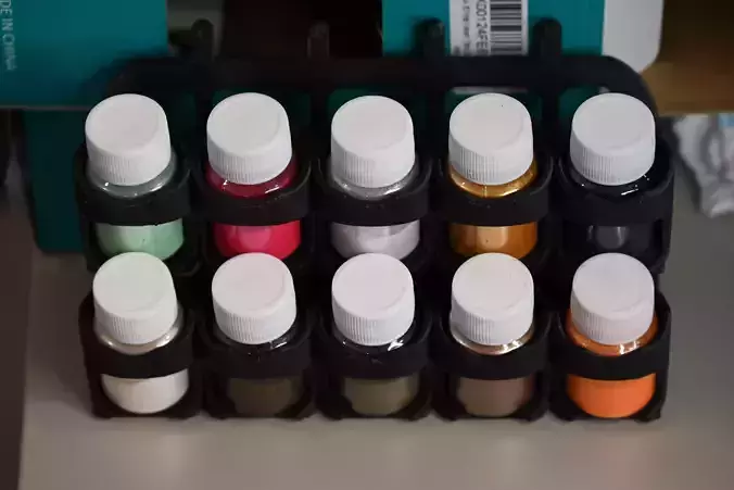 Mica powder wall Organizer 3D print model