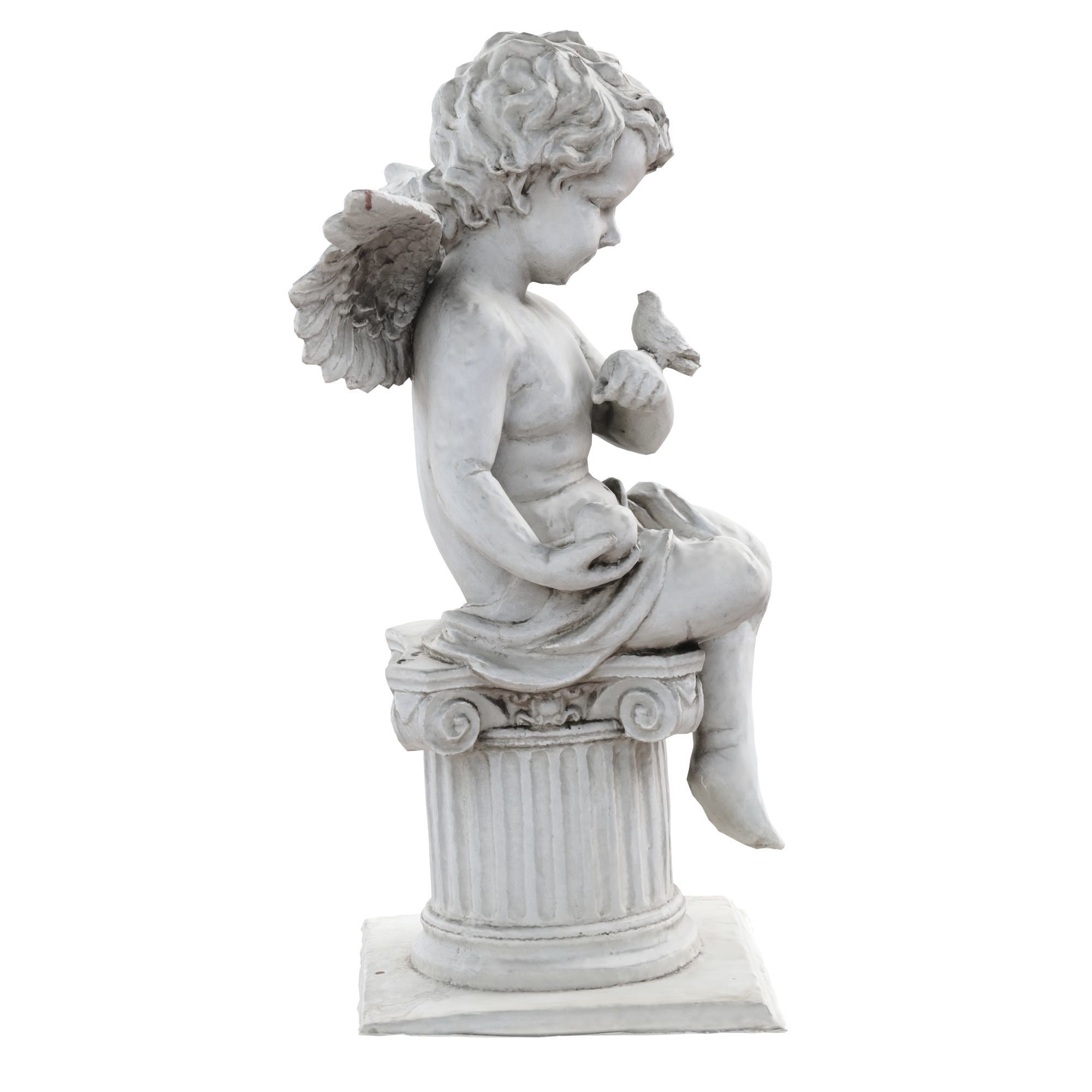 Baby Angel Sculpture 3D model_3