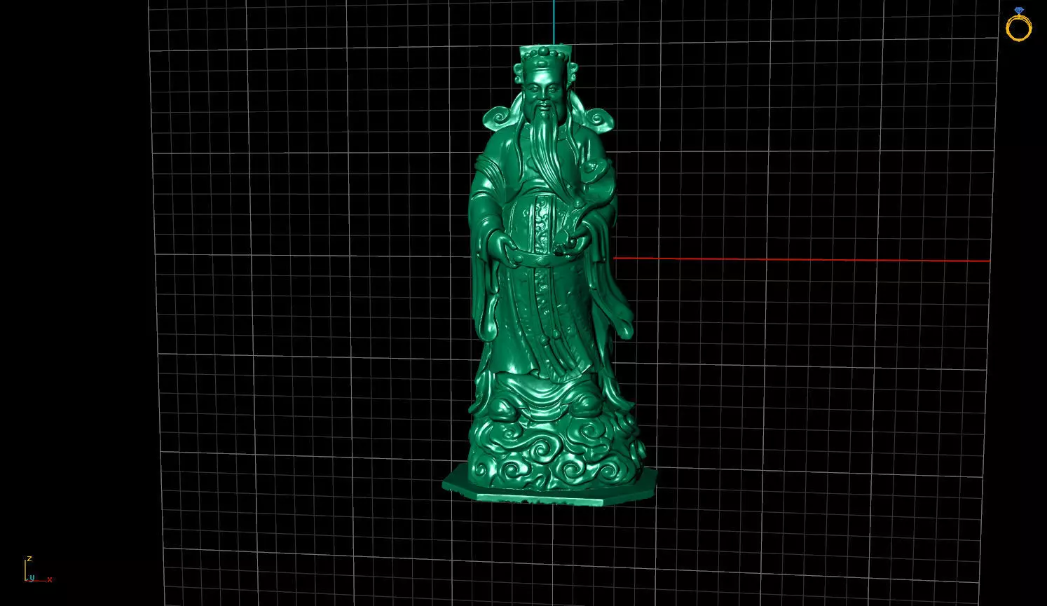 God of wealth 3D print model_0