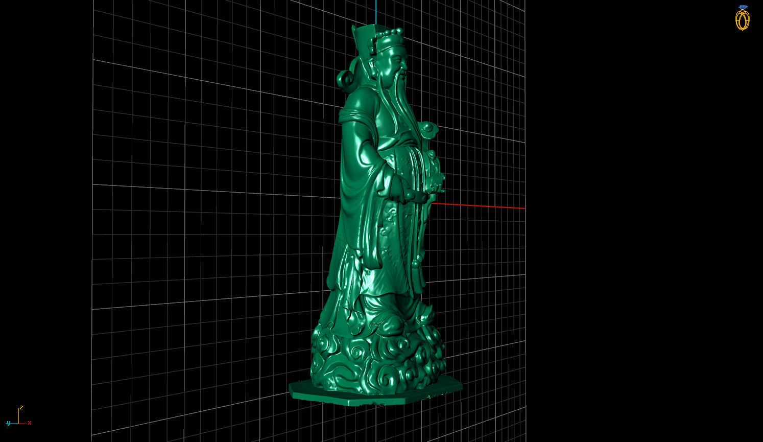 God of wealth 3D print model_1
