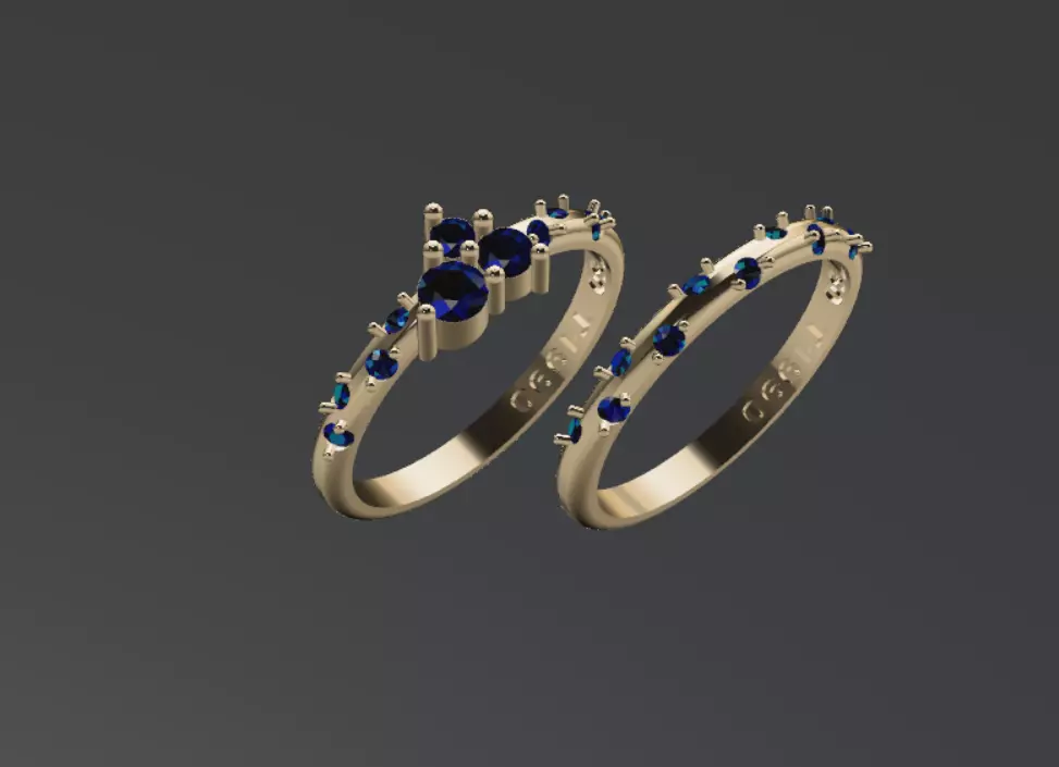 minimal rings 3D print model_0