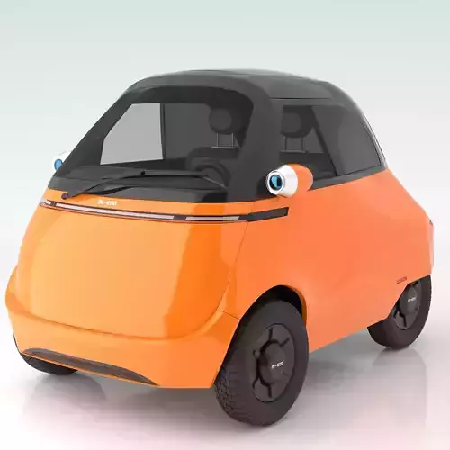 Microlino electric scooter car Orange