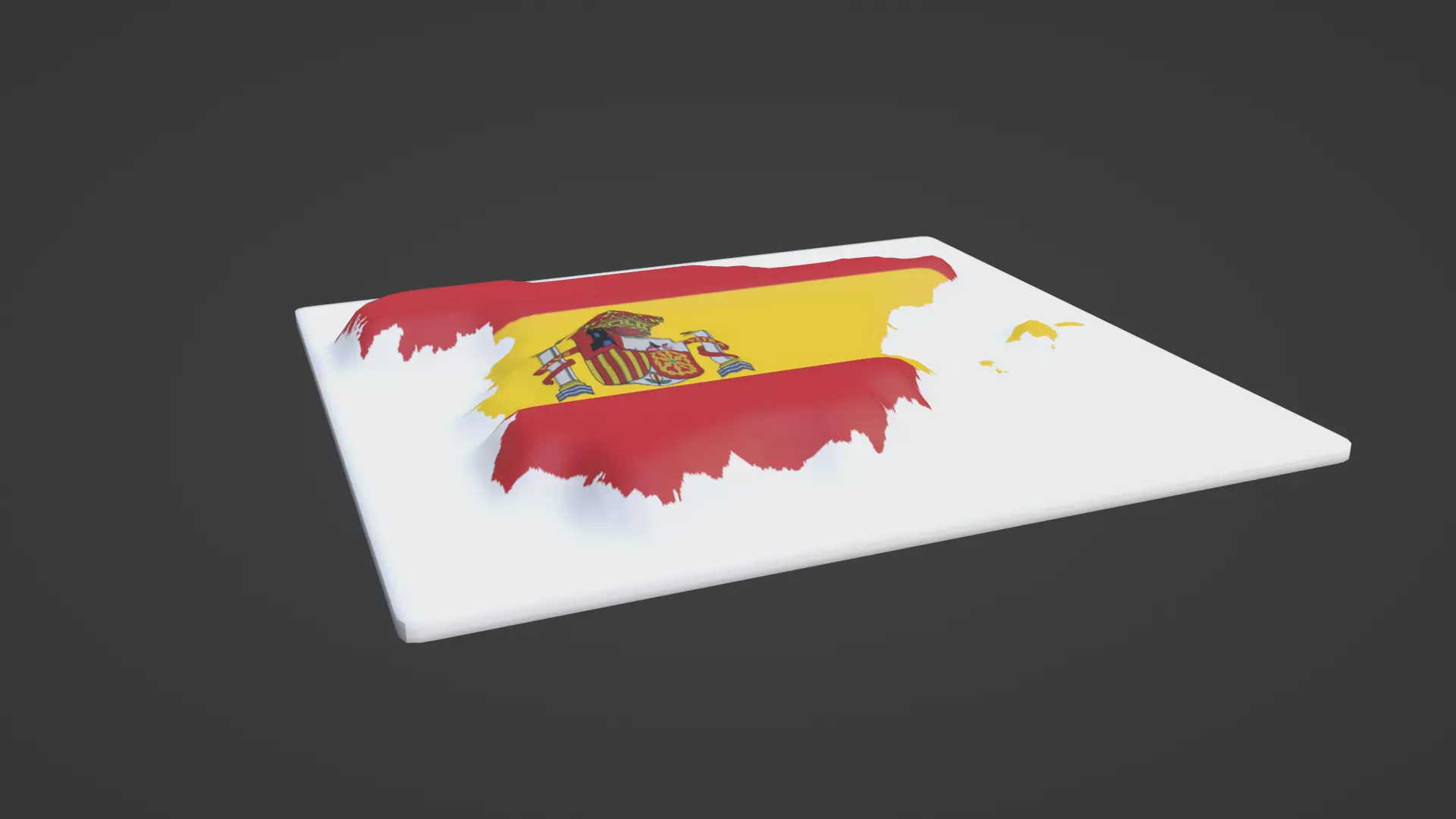 Spain Map 3D print model_0