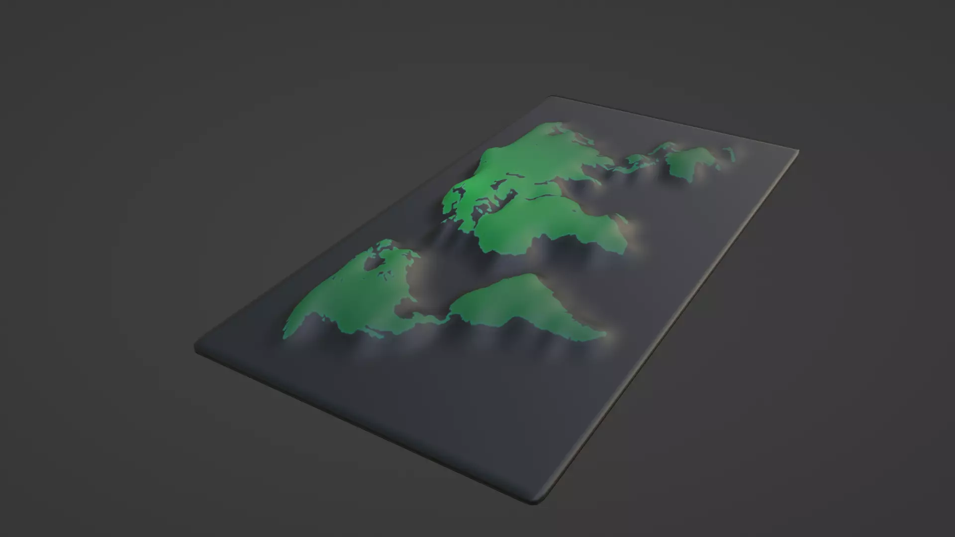 World Map 3D print model_0
