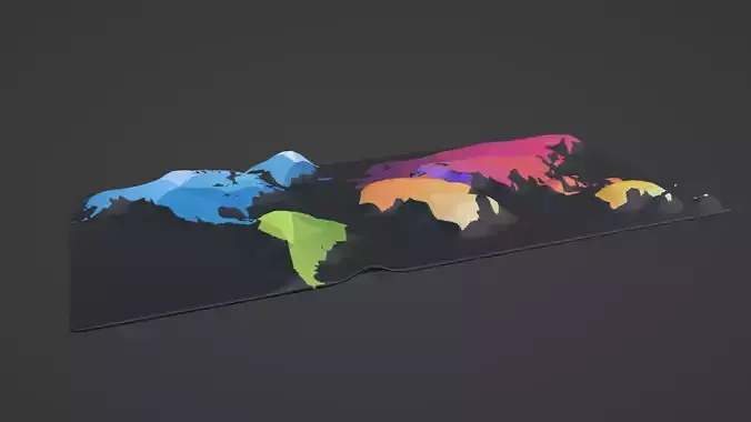 World Map 3D print model