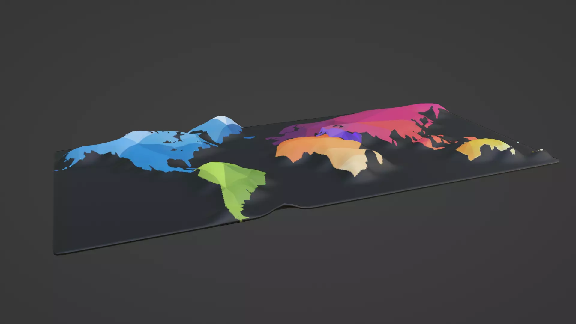 World Map 3D print model_0
