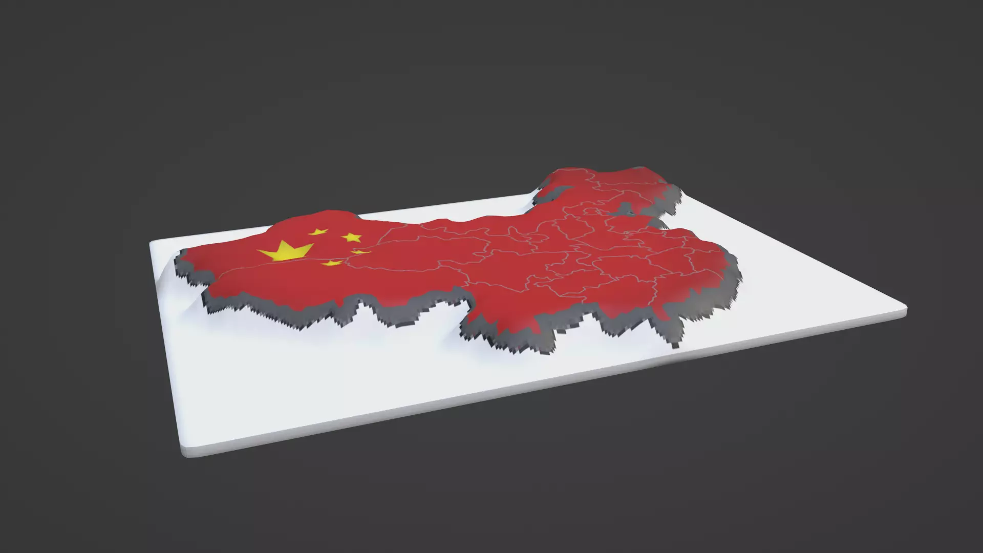 China Map 3D print model_0