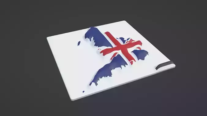 England Map 3D print model