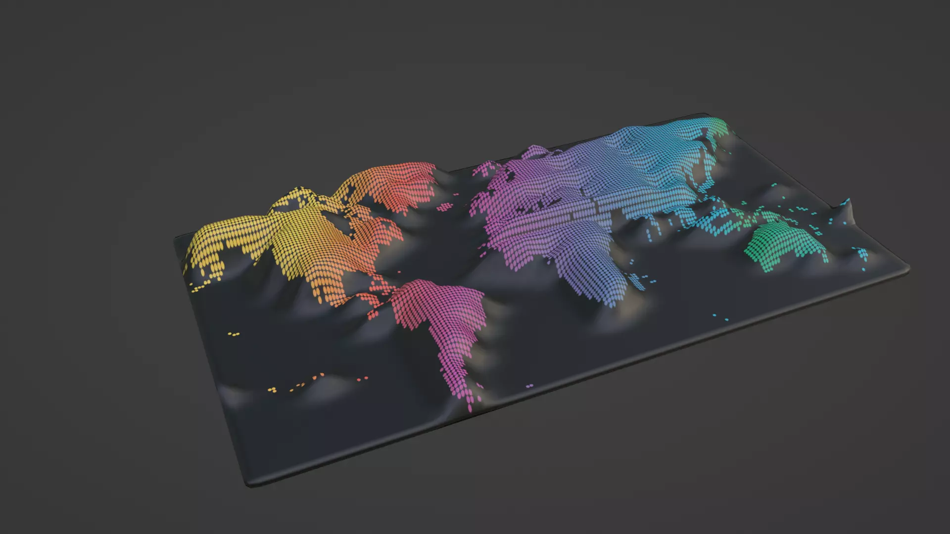 World Map 3D print model