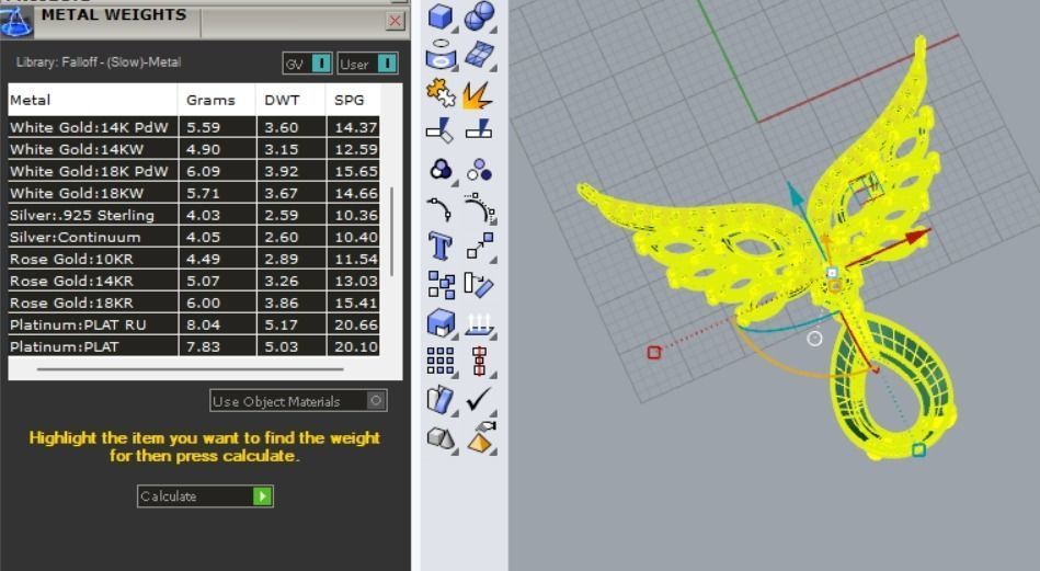Angel Wing Pendant 3D print model_6