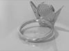 Crown ring 2D Free 3D print model_1