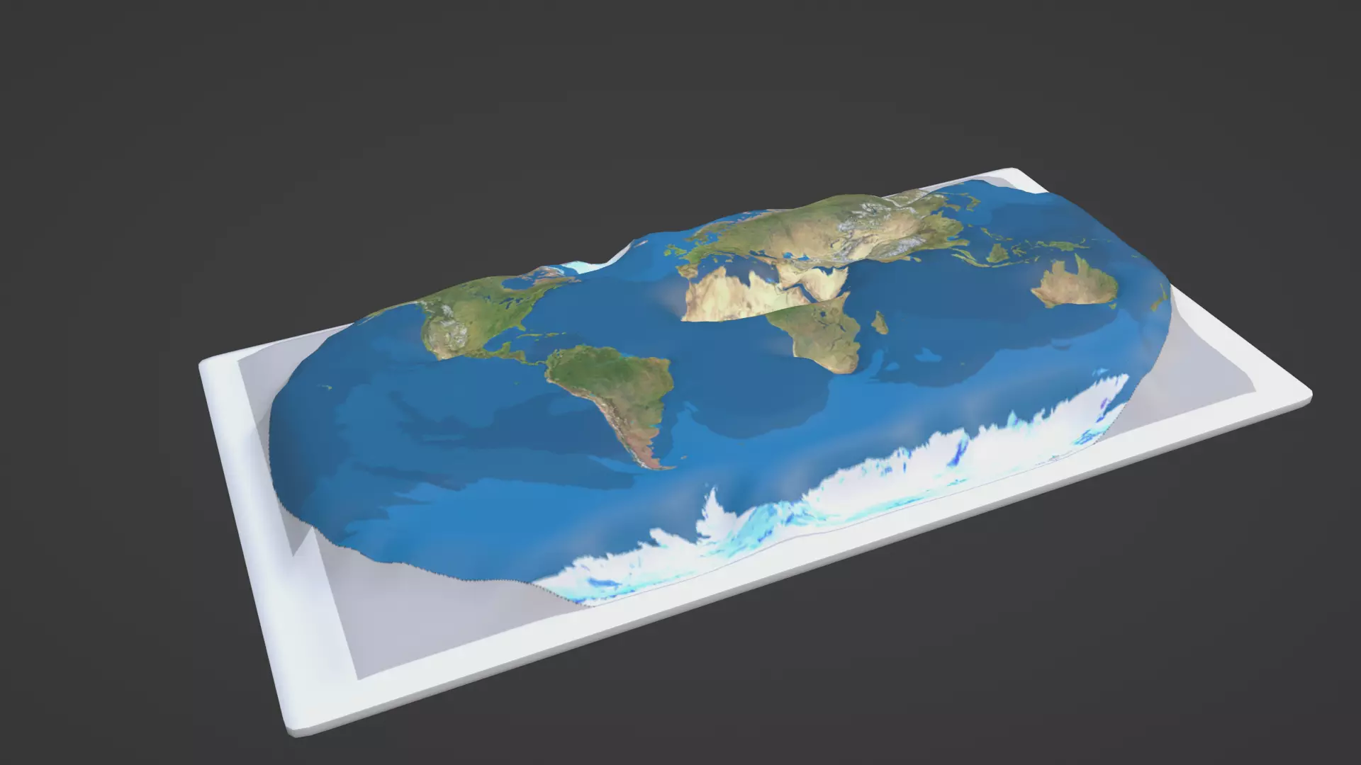 World Map 3D print model