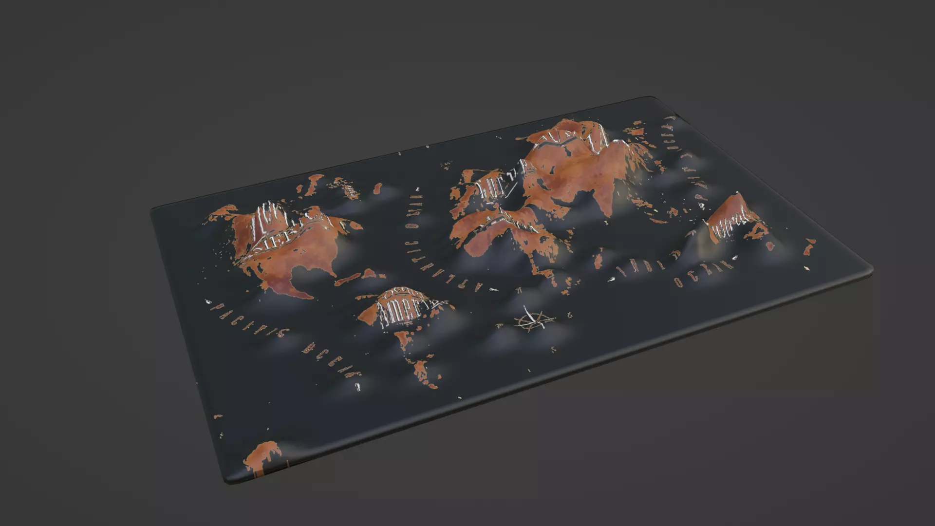 World Map 3D print model_0