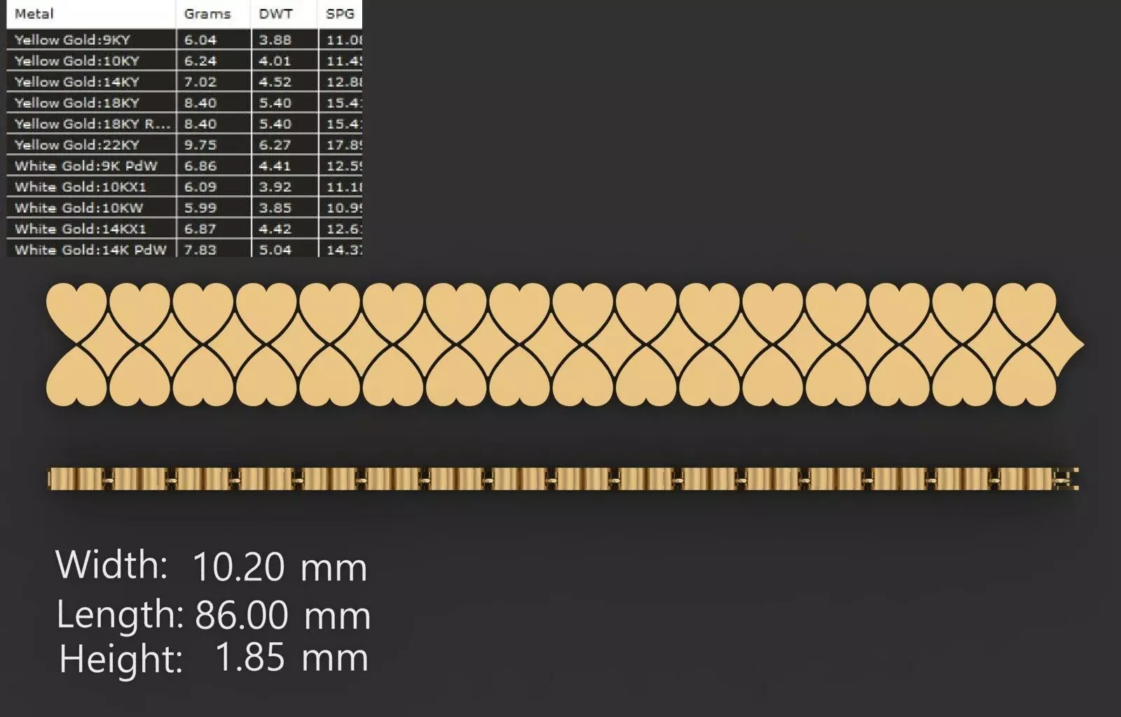 Turkish chain 53 3D print model_0