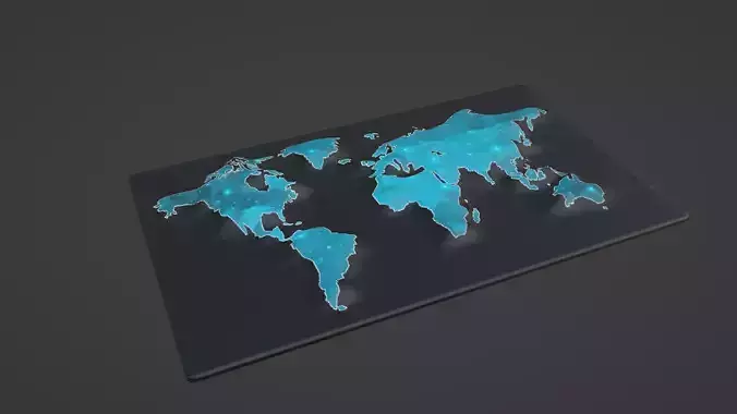 World Map 3D print model