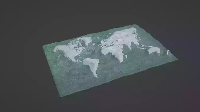 World Map 3D print model