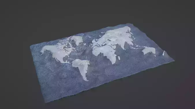 World Map 3D print model