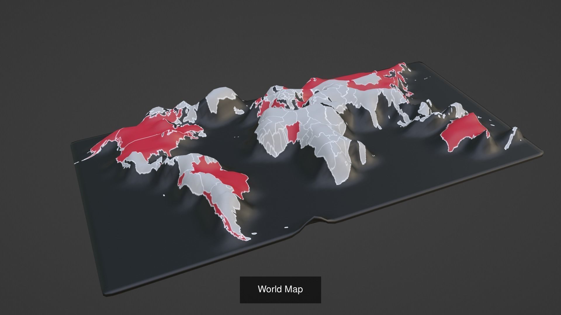 World Map Pack 47 Printing Model 3D Model Collection_34