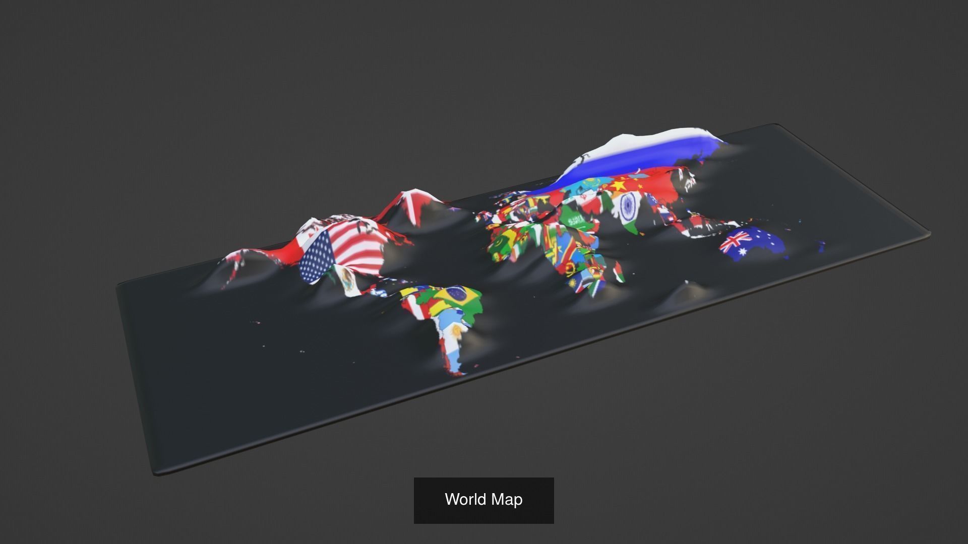 World Map Pack 47 Printing Model 3D Model Collection_29