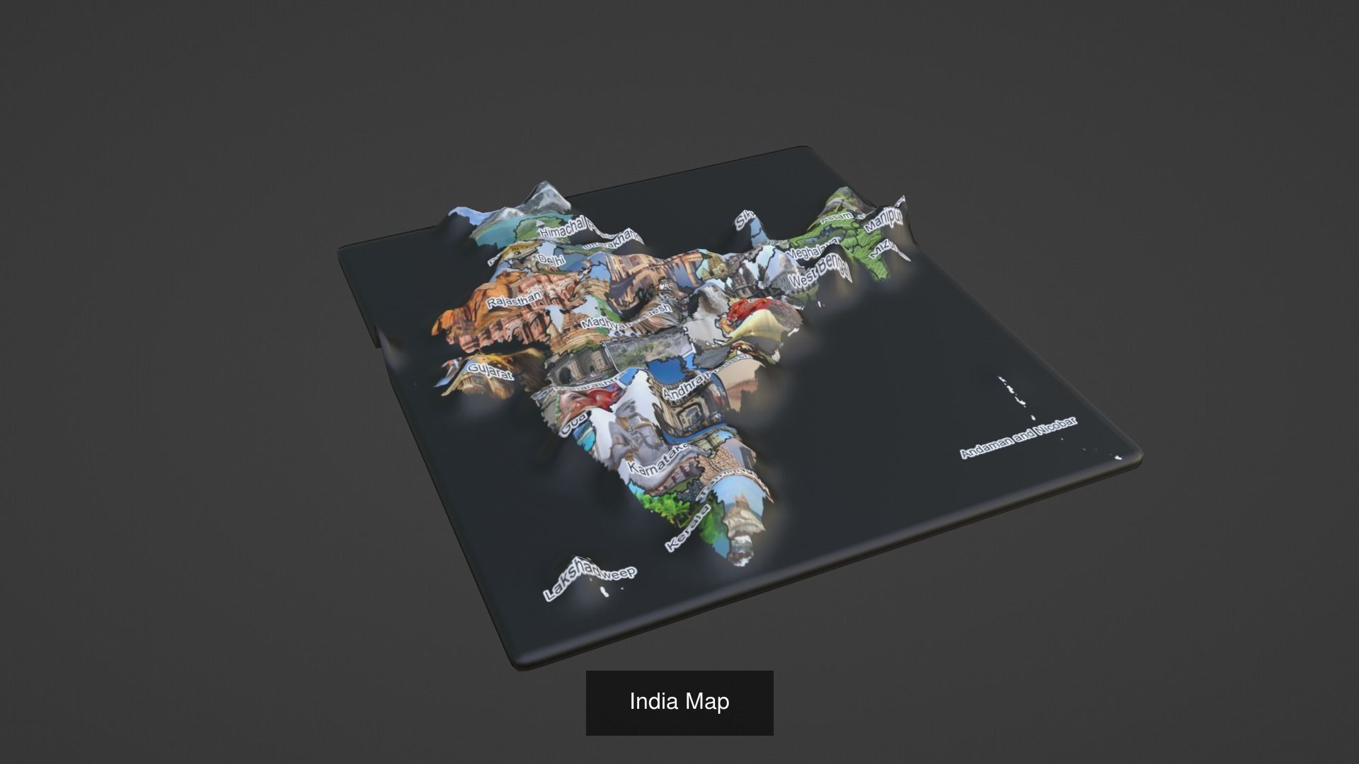World Map Pack 47 Printing Model 3D Model Collection_22