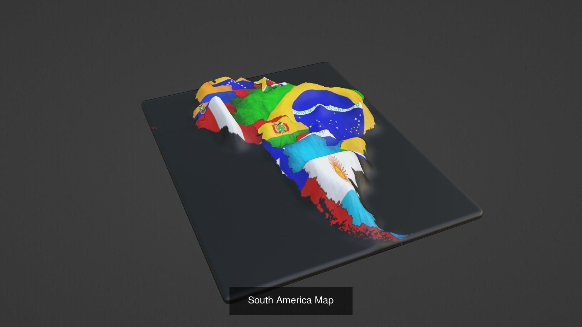 World Map Pack 47 Printing Model 3D Model Collection_40