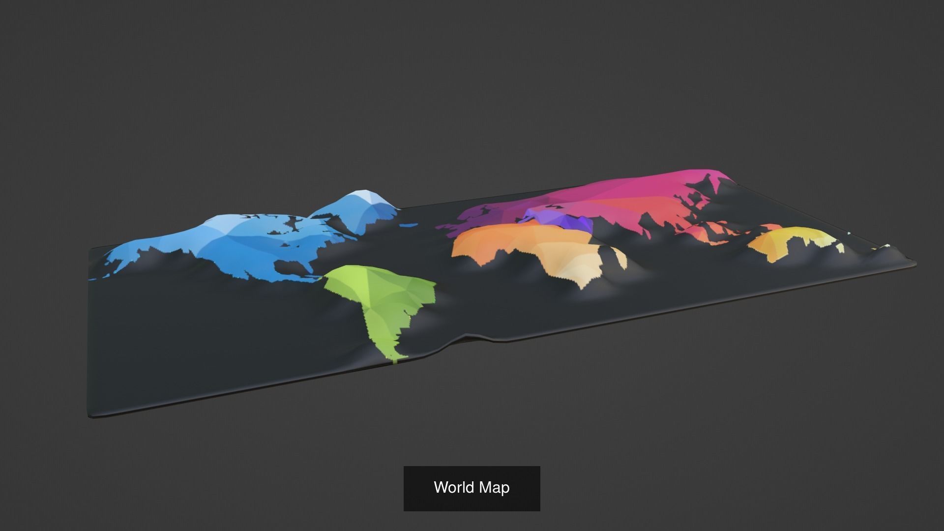 World Map Pack 47 Printing Model 3D Model Collection_12