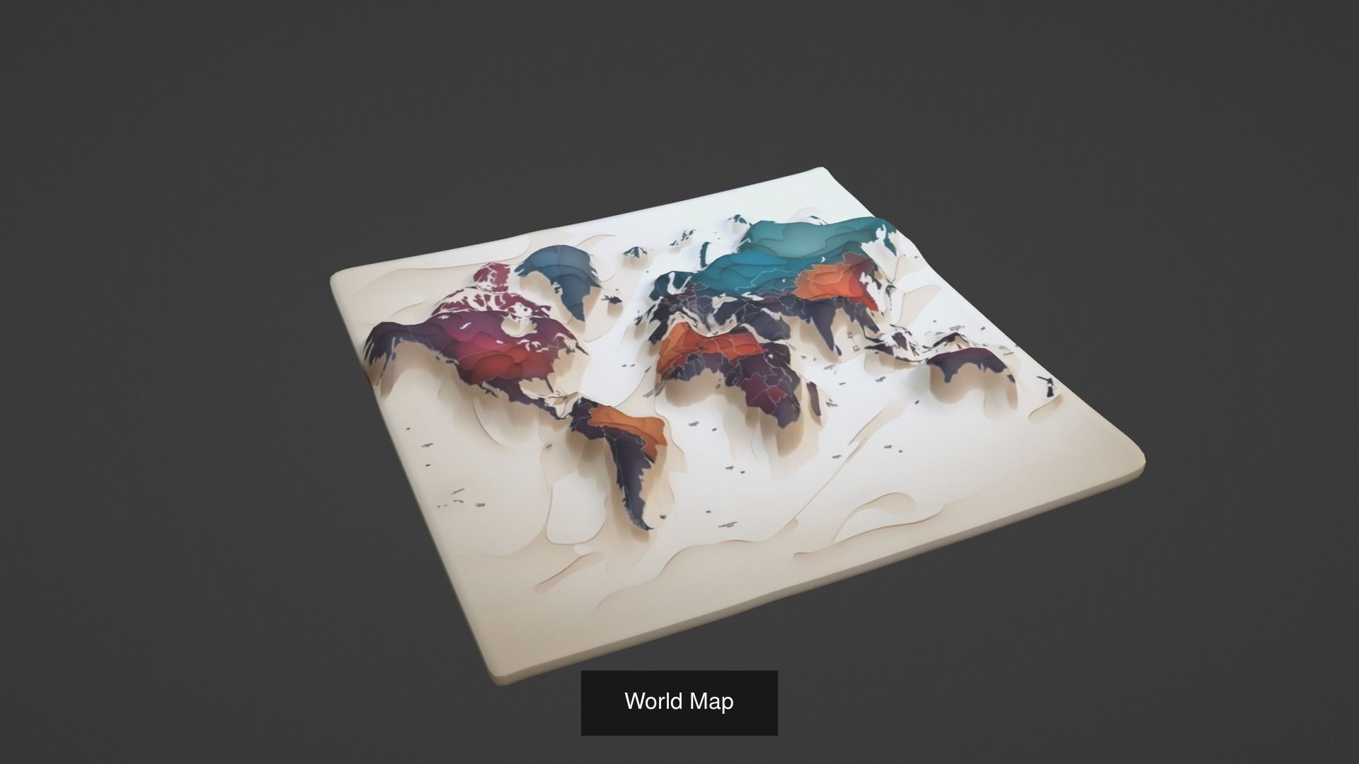 World Map Pack 47 Printing Model 3D Model Collection_50