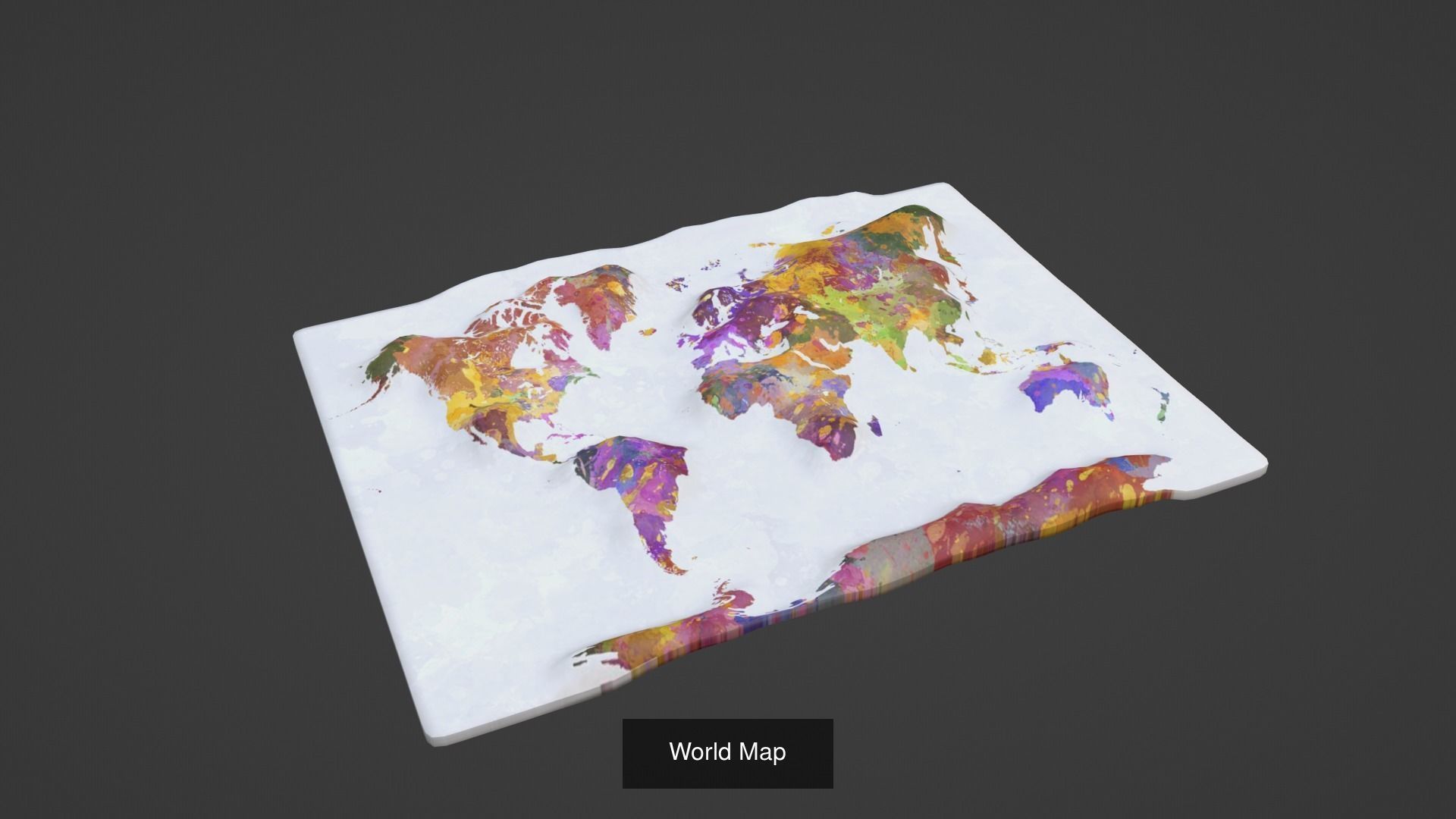 World Map Pack 47 Printing Model 3D Model Collection_36