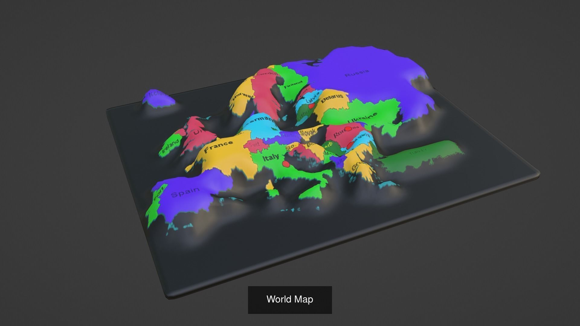 World Map Pack 47 Printing Model 3D Model Collection_38