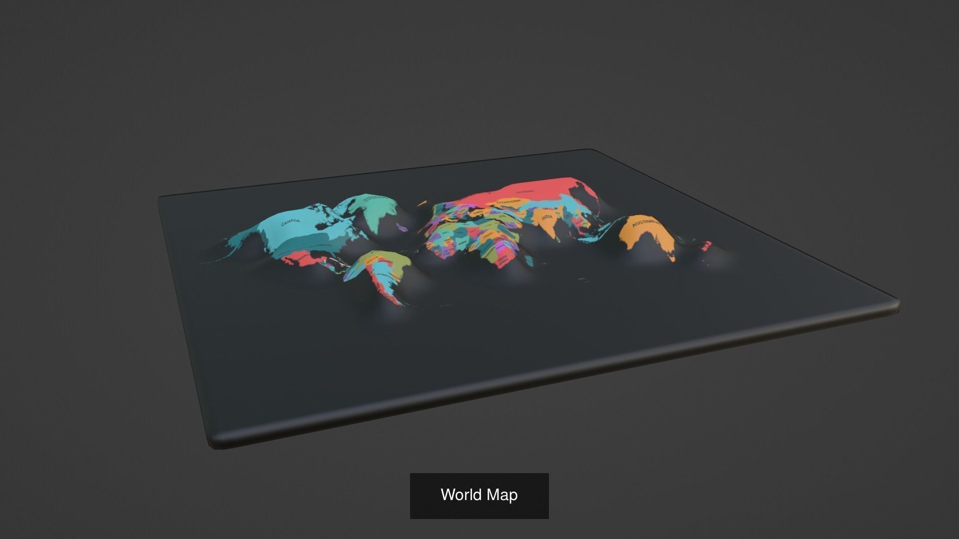 World Map Pack 47 Printing Model 3D Model Collection_15